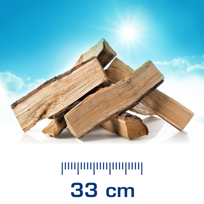 Mistura de madeiras duras m³ aparente a granel (SRM) - 33cm - embalagem em saco de rede autoportante