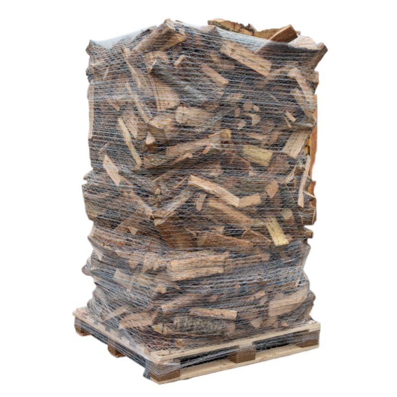 Lenha 50 cm – fardos em palete – 2 m³ – seca ao ar