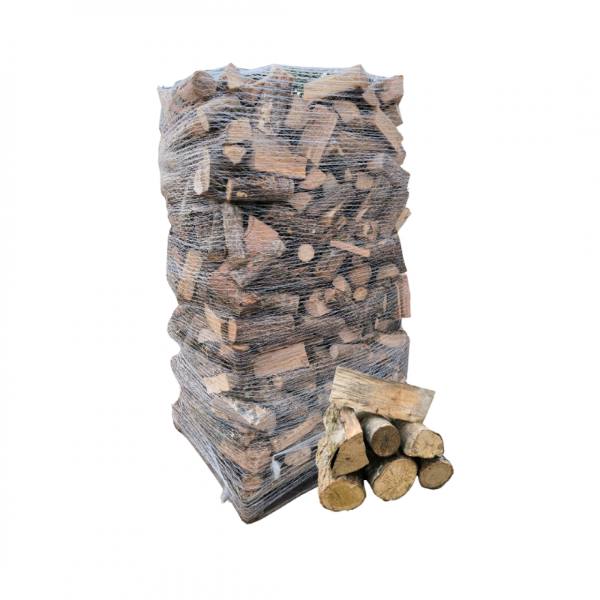 Lenha 50 cm – fardos em palete – 2 m³ – seca ao ar