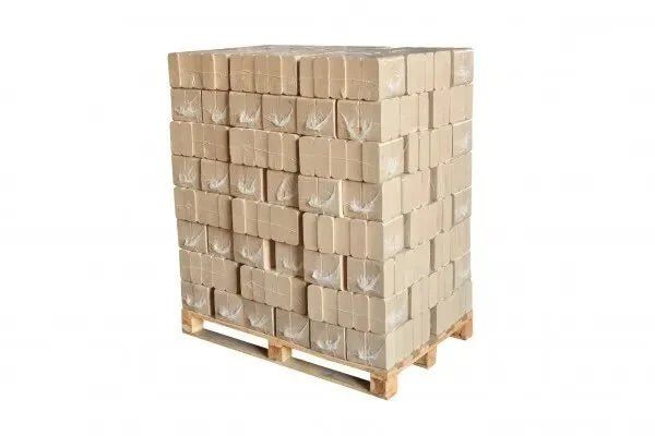 Briquetes quadrados de madeira dura com película – 960 kg