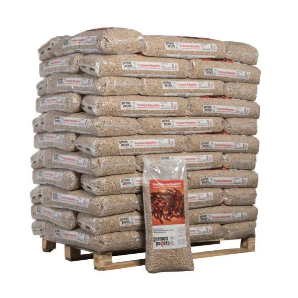 Pellets GERMAN PELLETS – palete de 66 sacos de 15 kg