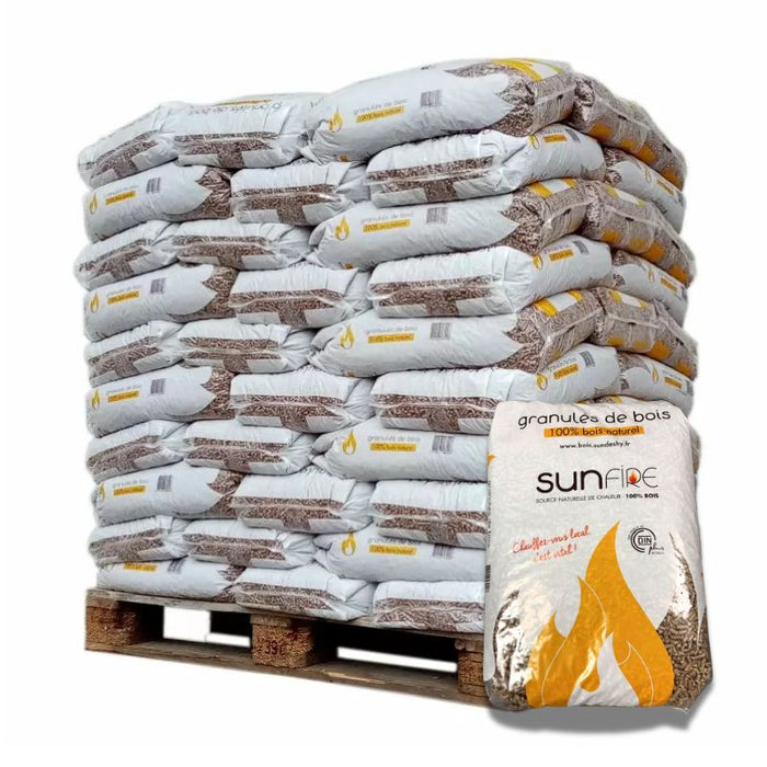 Pellets SunFire – palete de 70 sacos de 15 kg