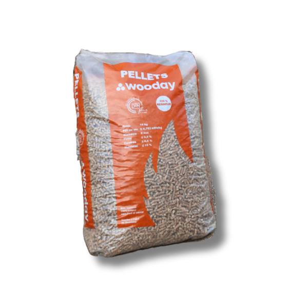 Pellets Wooday – palete de 65 sacos de 15 kg