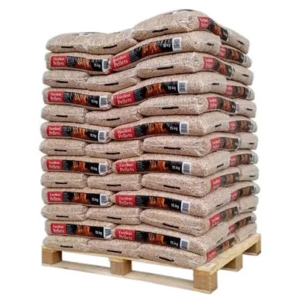 Pellets WOODSTOCK ENplus A1 – 3150 kg – 3 paletes de resinosas