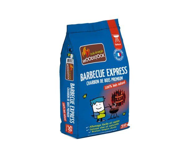 Carvão vegetal premium Barbecue Express Woodstock – 50 litros