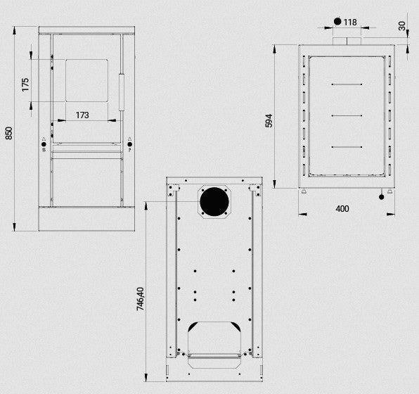 Fogão a lenha Ember A2-40 – fogão auxiliar
