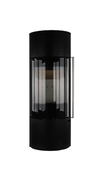 Salamandra a lenha Ember F-11 VG porta totalmente em vidro