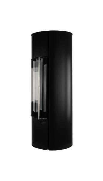 Salamandra a lenha Ember F-11 VG porta totalmente em vidro