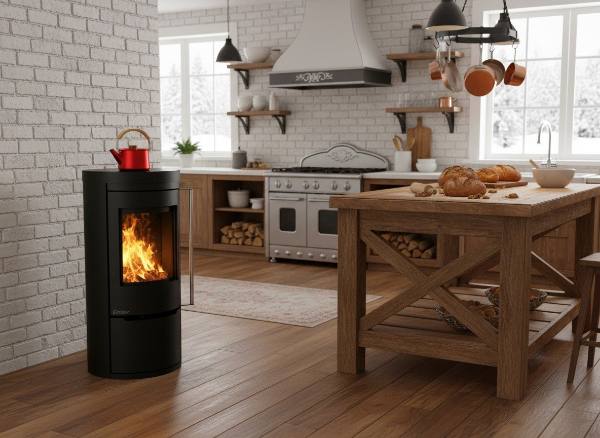 Salamandra a lenha Ember Cook – aquecer e cozinhar