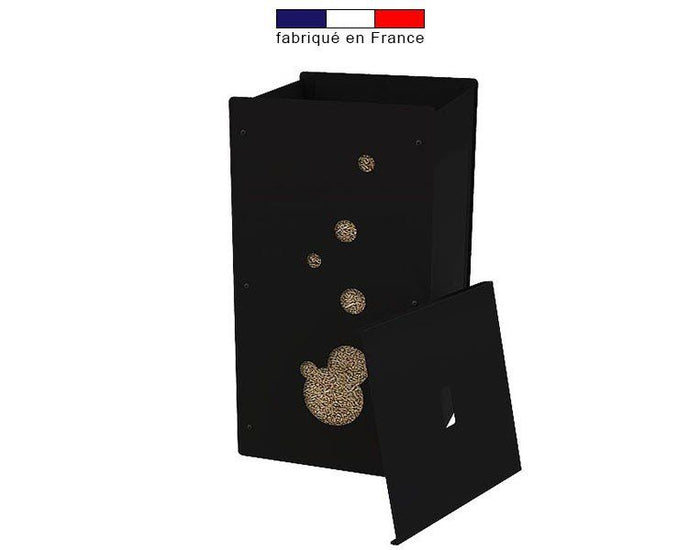 Caixa para pellets Granulebox Bulle – preta – 55 kg