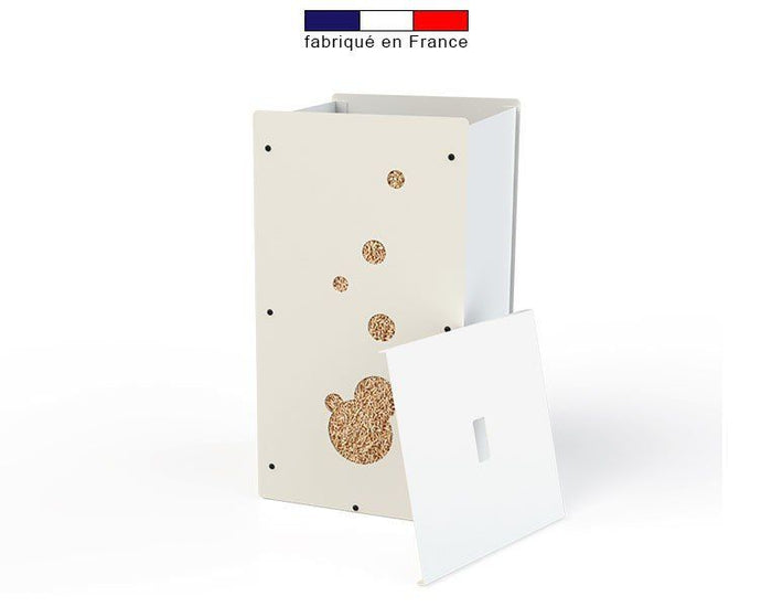 Caixa para pellets Granulebox Bulle – branca – 55 kg