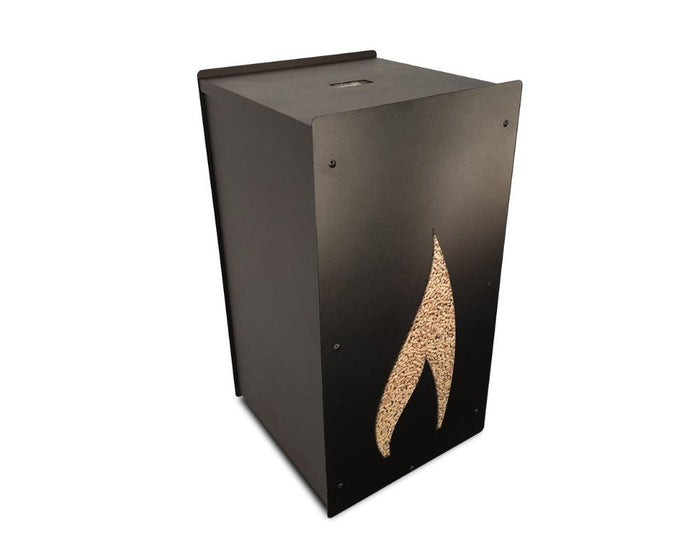 Caixa para pellets Granulebox Flamme – preta – 55 kg
