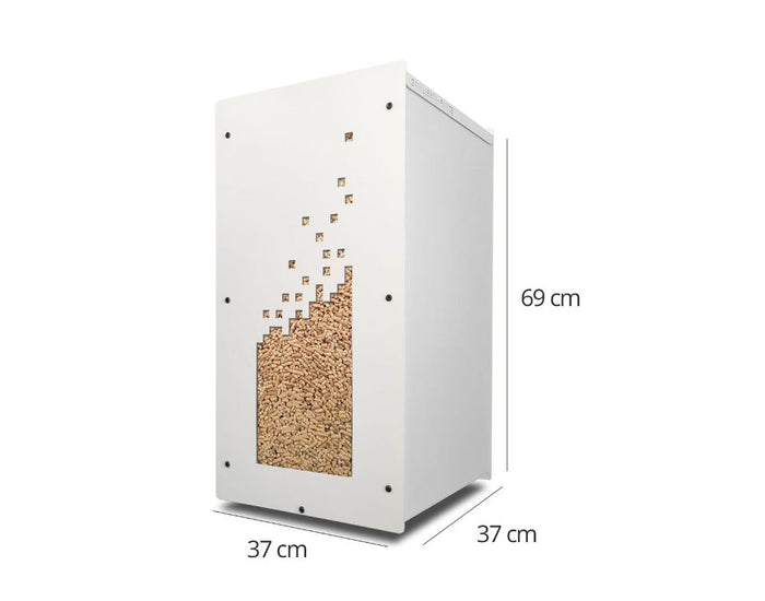 Caixa para pellets Granulebox Numérik – branca – 55 kg