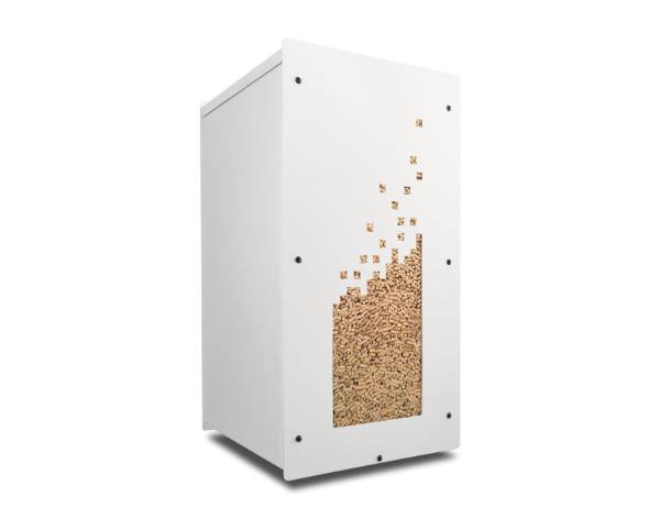 Caixa para pellets Granulebox Numérik – branca – 55 kg