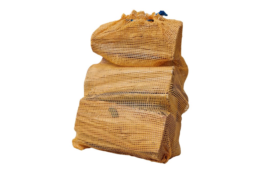 Saco de rede 25dm3 lenha Premium 30 cm - seca em estufa - faia