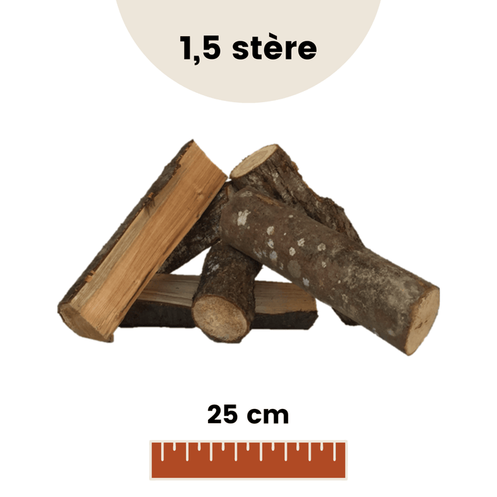 Mistura de madeiras duras estere (st) - 25cm - a granel
