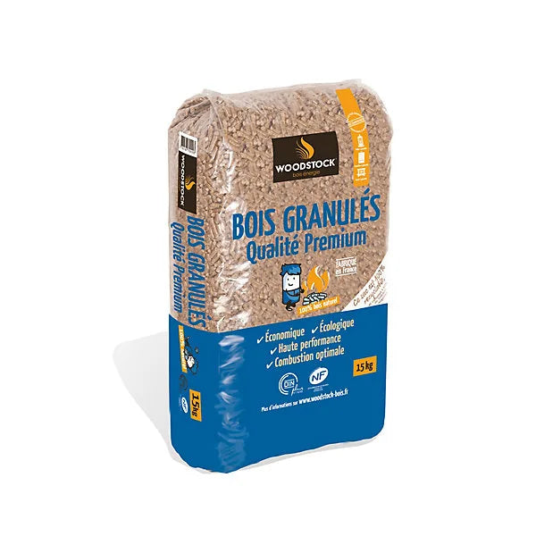 Pellets - lote de 15 sacos de 15 kg