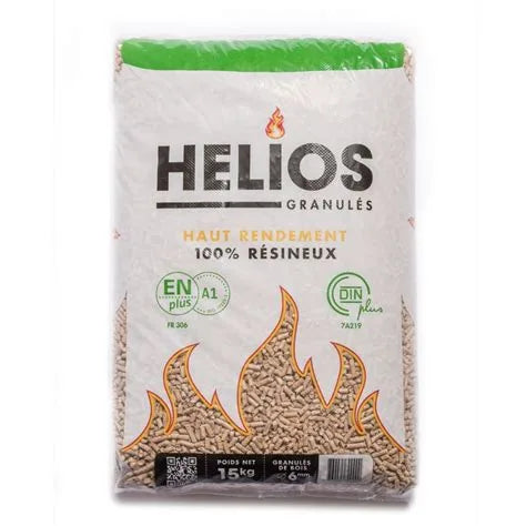 Pellets HELIOS - meia palete de 35 sacos de 15 kg