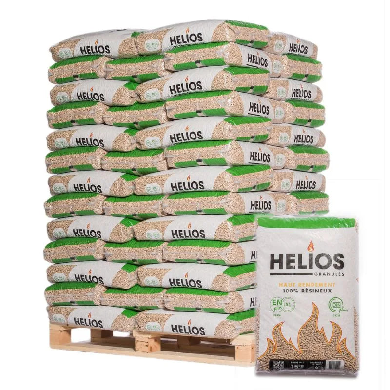 Pellets HELIOS - palete de 65 sacos de 15 kg