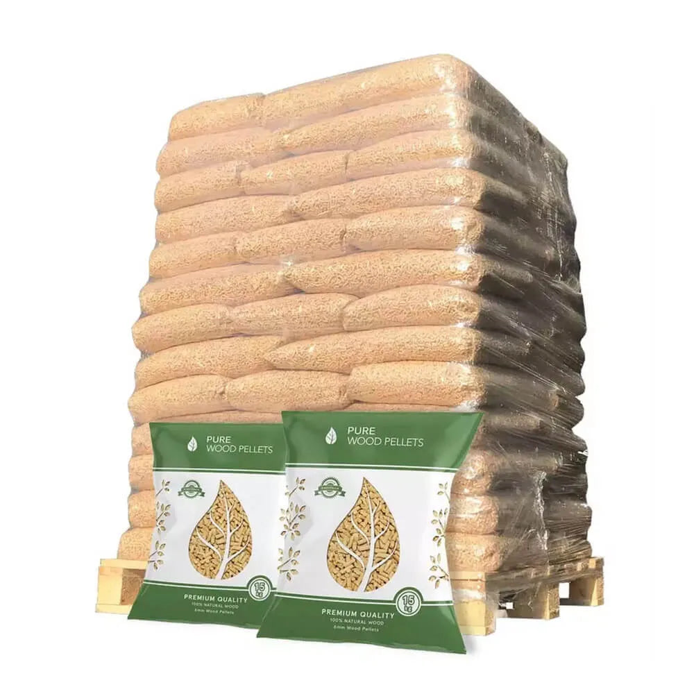 Pellets de madeira de faia - palete de 60 sacos de 15 kg