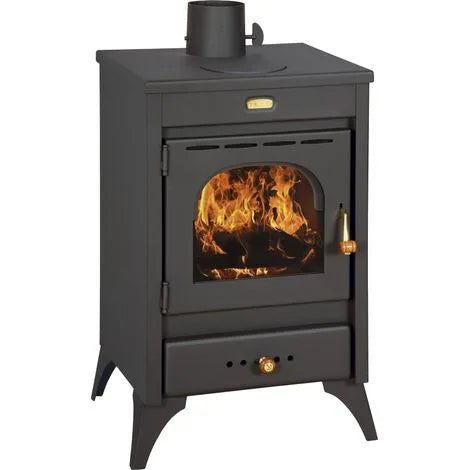 Salamandra a lenha 8 kW - aço preto