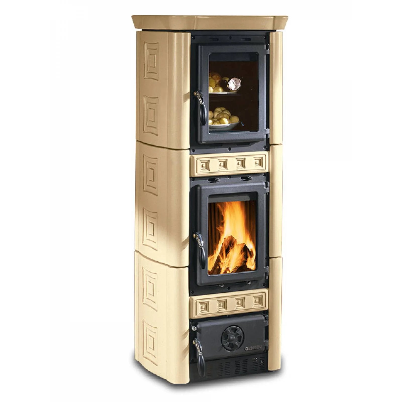 Salamandra a lenha Gaia Forno - 7,3 kW com forno