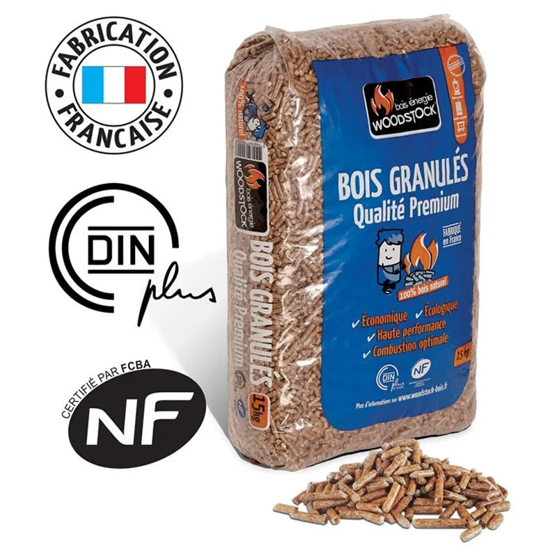 Pellets WOODSTOCK - 4 paletes (264 sacos de 15 kg)