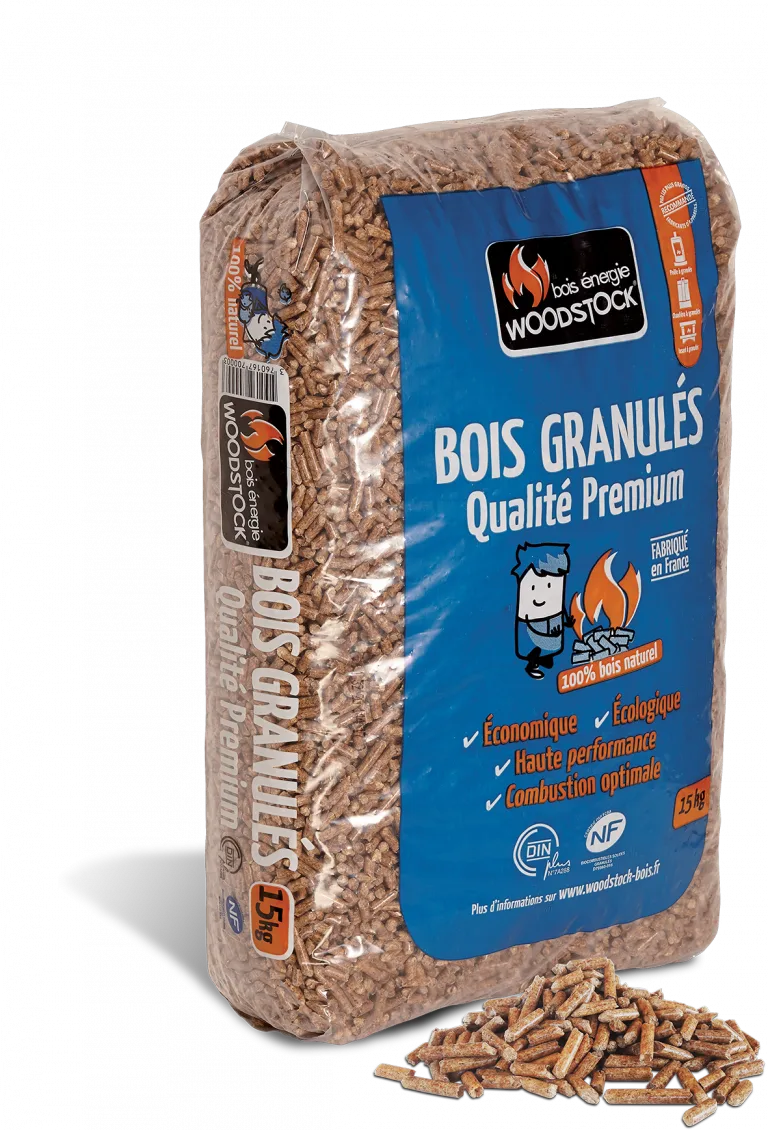 Pellets WOODSTOCK - palete de 78 sacos de 15 kg